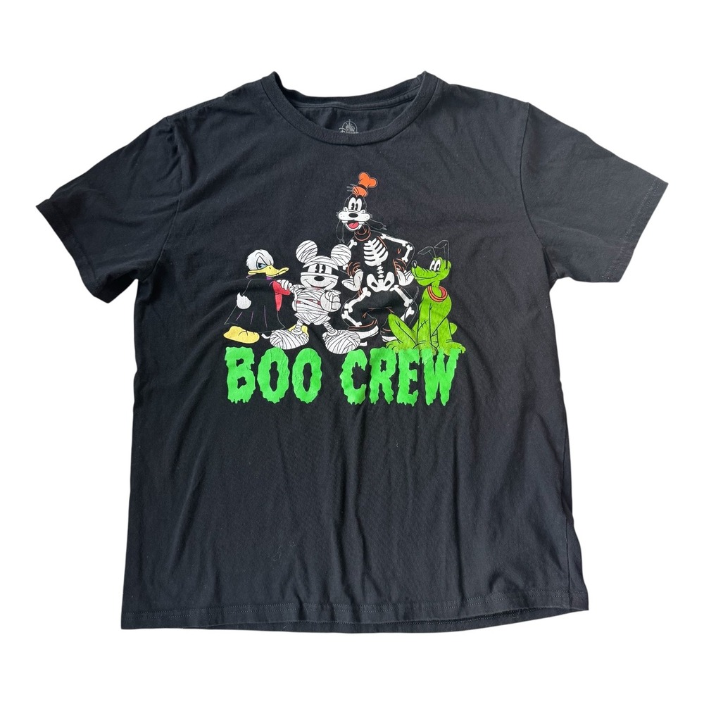 Disney Boo Crew Halloween Shirt Mickey Goofy Pluto Mummy Skeleton Medium M